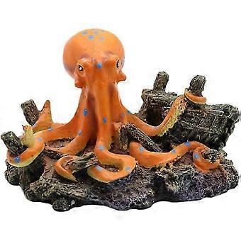 Exquisite Craft Resin Octopus Fish Tank Ornaments Fish Landscaping Tank Aquarium Ornaments