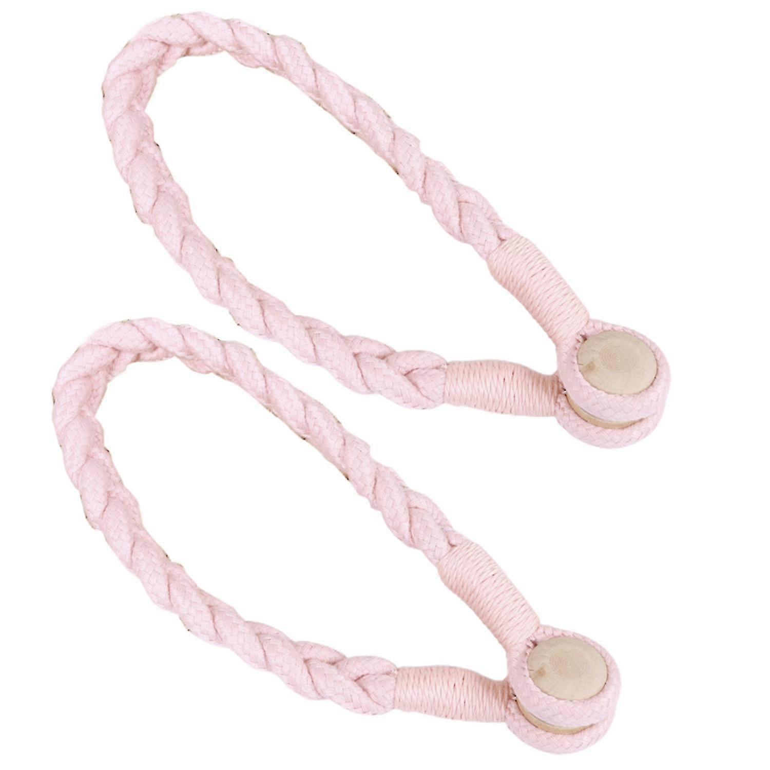 2Pcs Curtain Tieback Twist Weaving Decorative Hand-Woven Polyester Curtain Holder Home Deocr