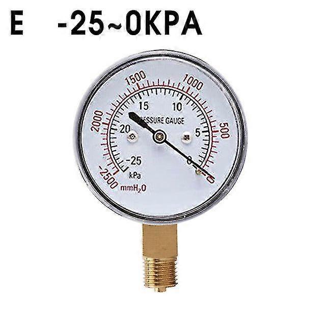 -4/-6/-10/-16/-25/-40 ~0 Kpa bellows pressure gauge vacuum pressure gauge vacuum negative pressure gauges measuring instruments
