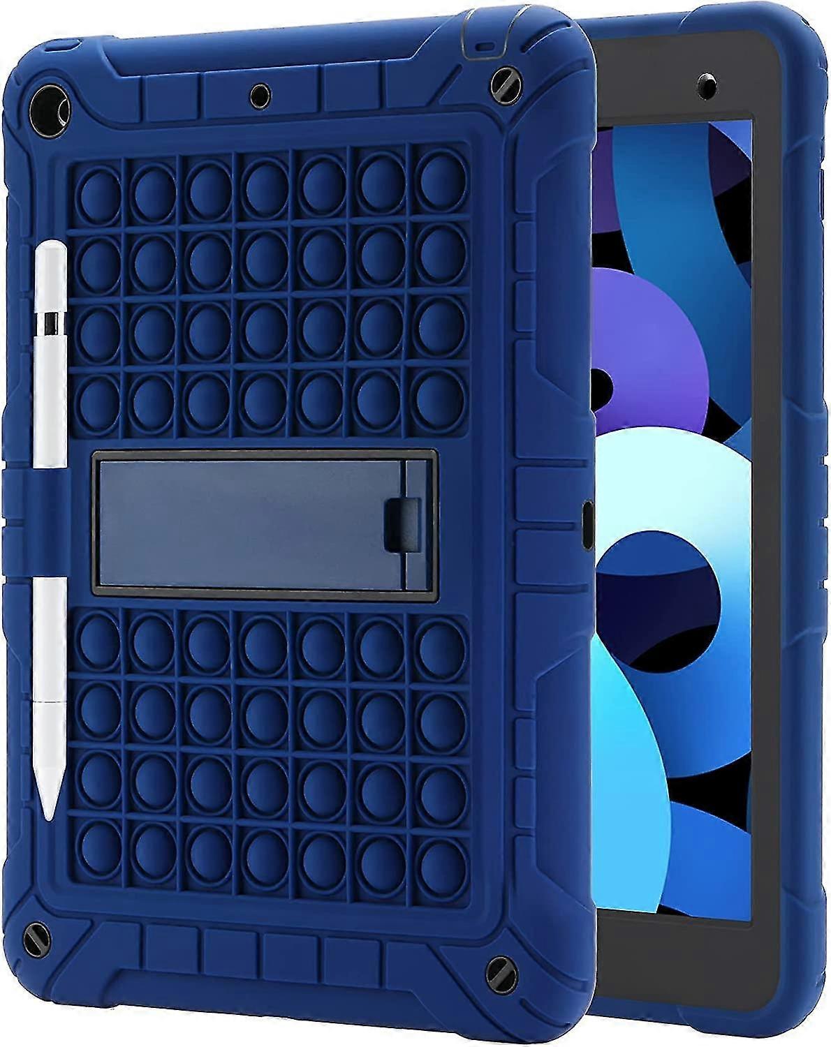 ipad 9th/8th/7th generation case (ipad 10.2 case 2021/2020/2019) push pop ipad case shockproof drop protection cover with pencil holder kickstand shou