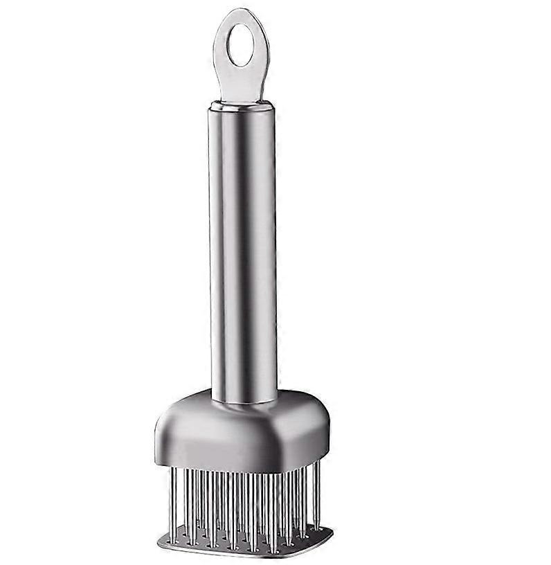 Stainless Steel Meat Tenderizer With 24 Ultra Sharp Needles