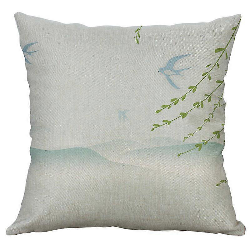 絶妙なコットンリネンプリント蓮春枕カバー家の装飾クッションカバーデザイン980jpjcjh