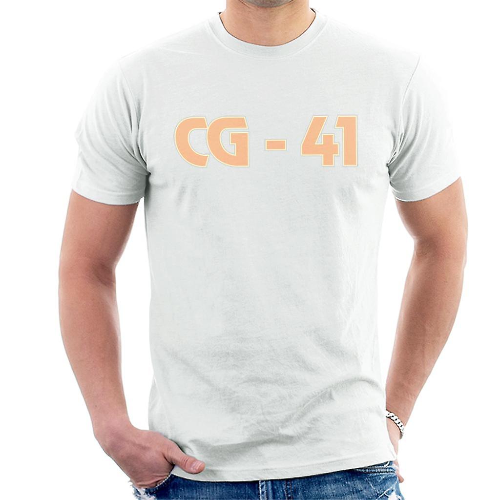 Curious George Peach C G 41 Men's T-Shirt