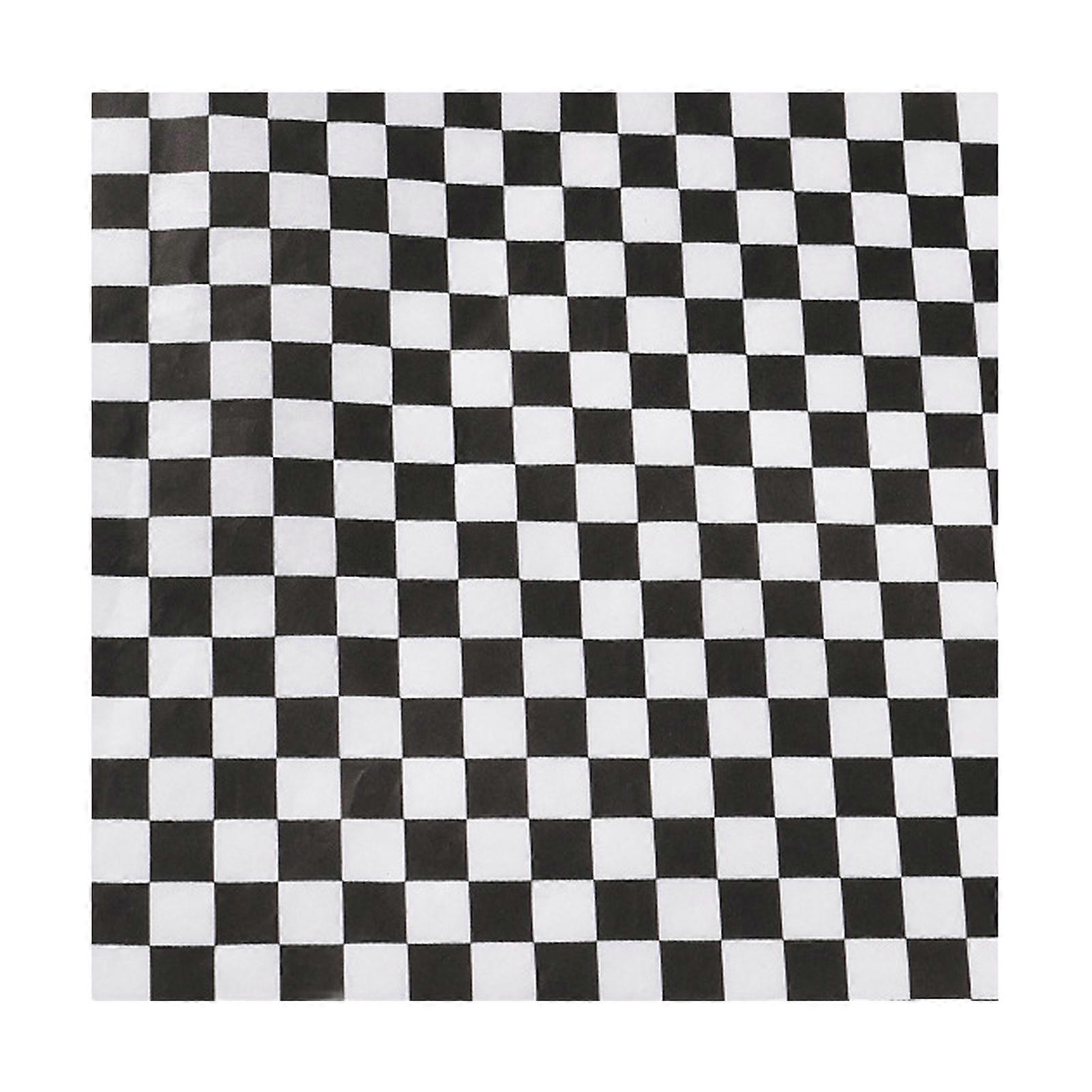 50Pcs Sandwich Wrappers Grease Resistant Deli Paper for Food Classic Checkered Basket Liners Sandwich Wrapping Paper for Burgers BBQs Parties