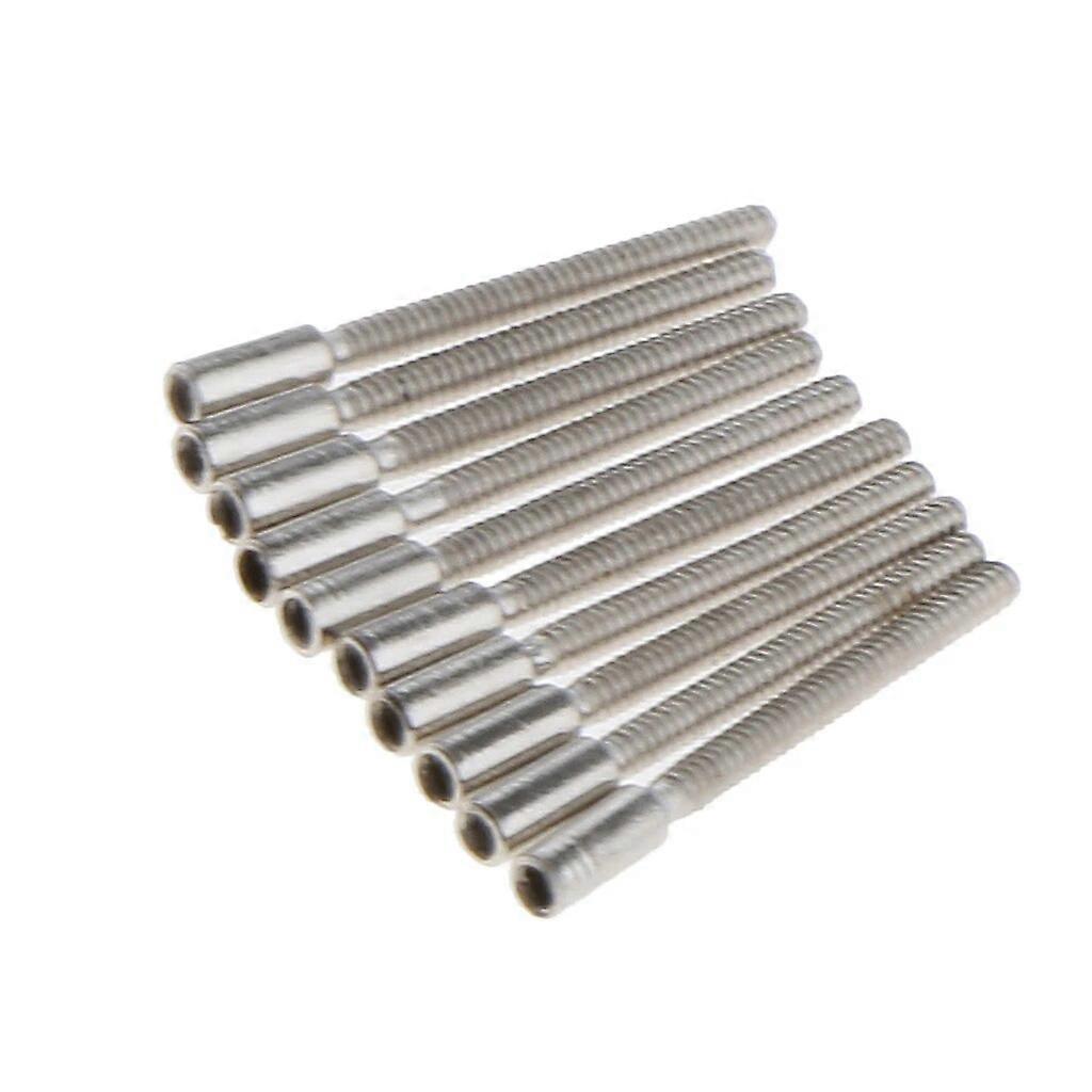 10 Pieces Stem Extensions Extenders Repair Watch Crown Stems 09mm Threads for Self Repairers Watchmakers