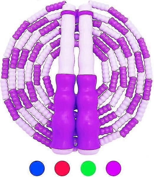 Jump Rope For Kids, Soft Beaded Segment Skipping Rope, Tangle-free Adjustable Ta
