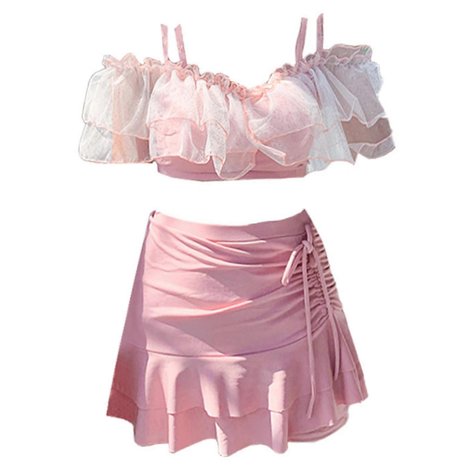 Maillot de bain taille haute pour femmes Jupe Deux Pièces Resort Spa Maillot de bain Maillot de bain