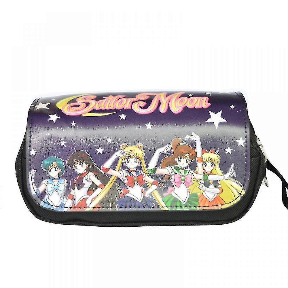 Veeki Anime Print Pattern Large Pencil Case For Studentspattern 4