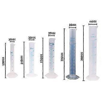 Mätcylinder plast graderat rörverktyg för lab (25 ml)