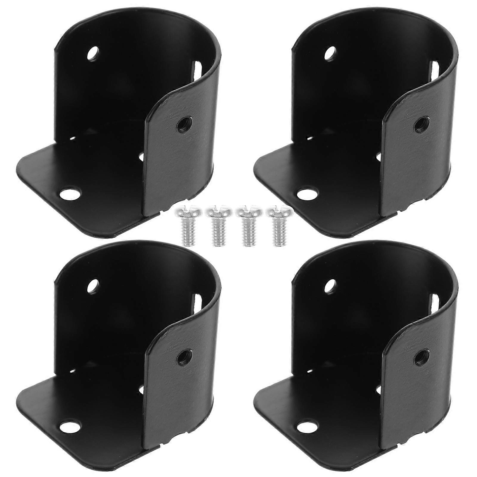 Flange Code Socket U Shape Shelf Support Bathroom Shower Rod Closet Pipe Bracket Curtain Holders Stand and tube Rods