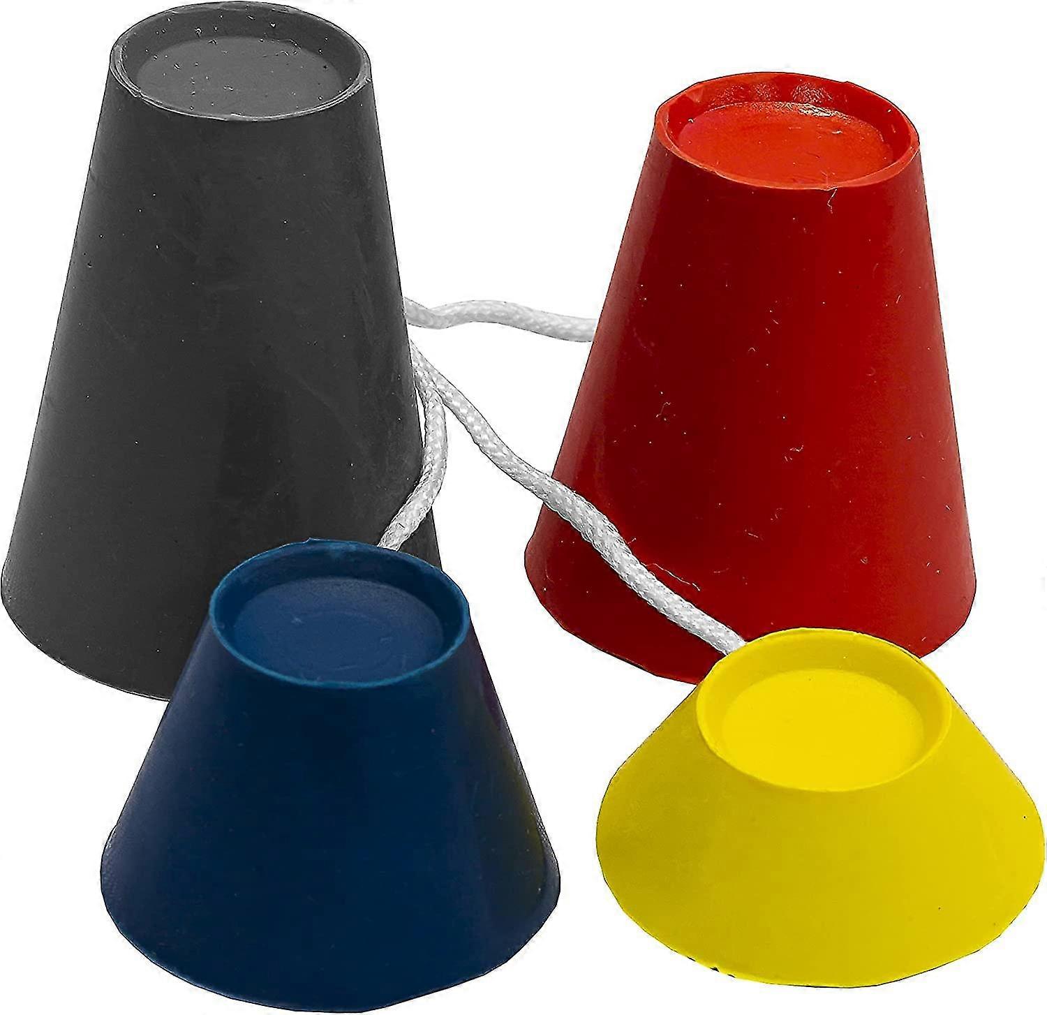 Set Of 4 Giant Rubber Golf Tees - Random Colors