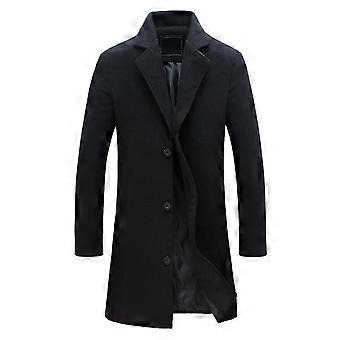JWL-Winter Men Coat Single Breasted Decorative Men's Jacket