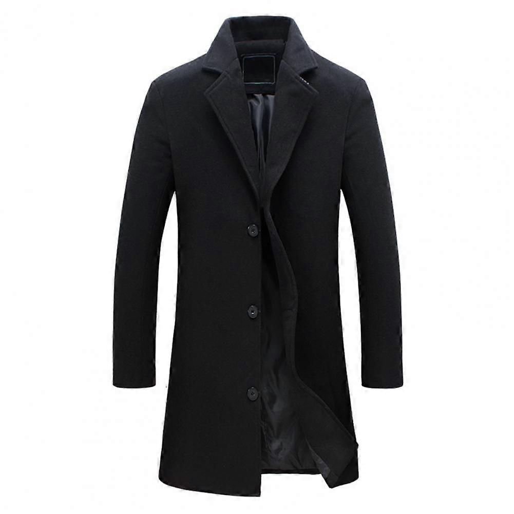 JWL-Winter Men Coat Single Breasted Decorative Men's Jacket