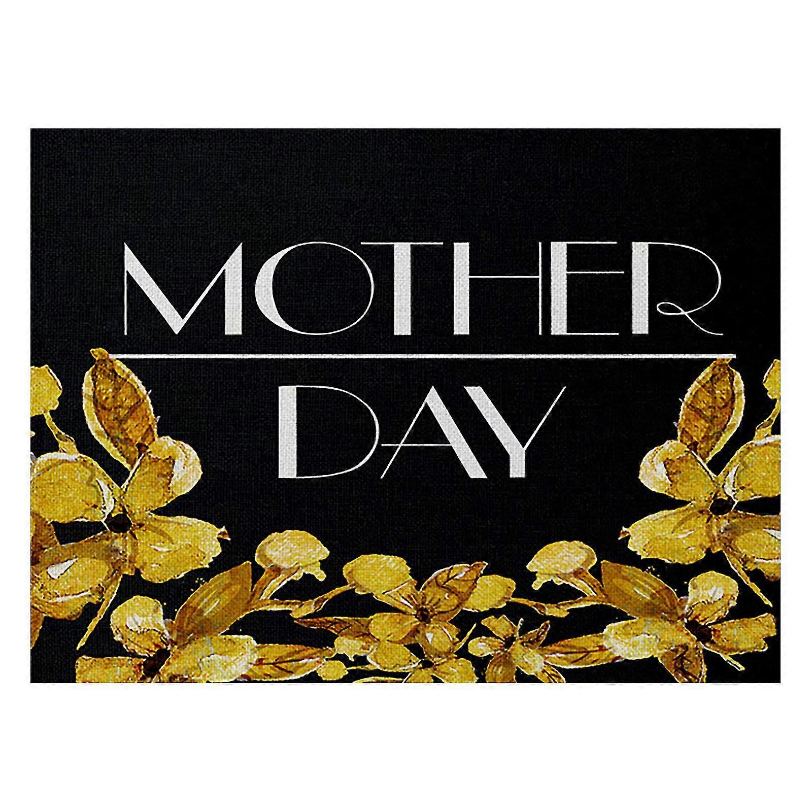 Tapete de mesa de isolamento térmico do Dia das Mães e do linho