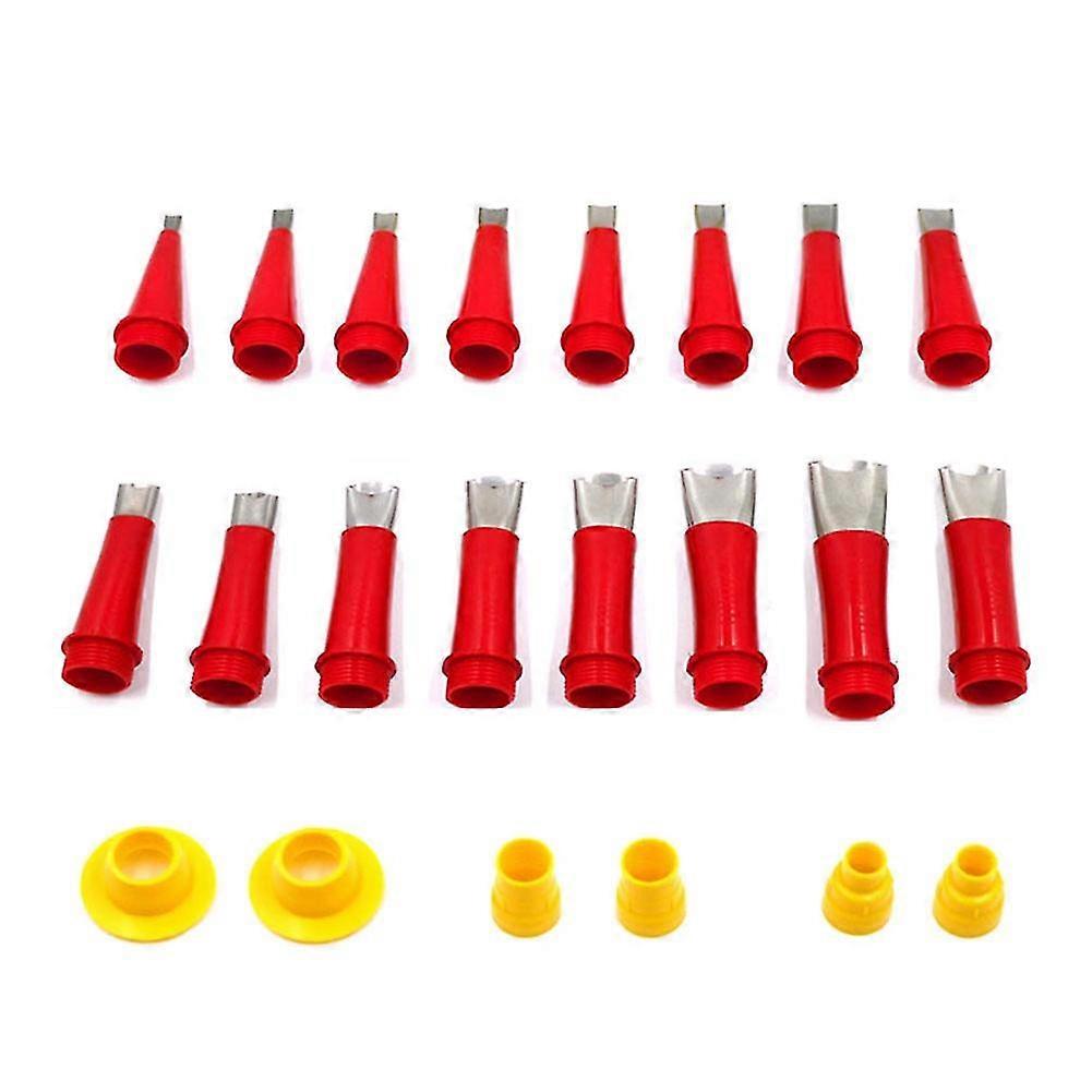 22 Pcs Stainless Steel Caulk Nozzle Applicator With Base Caulking Finisher Sealant Finishing Tool F