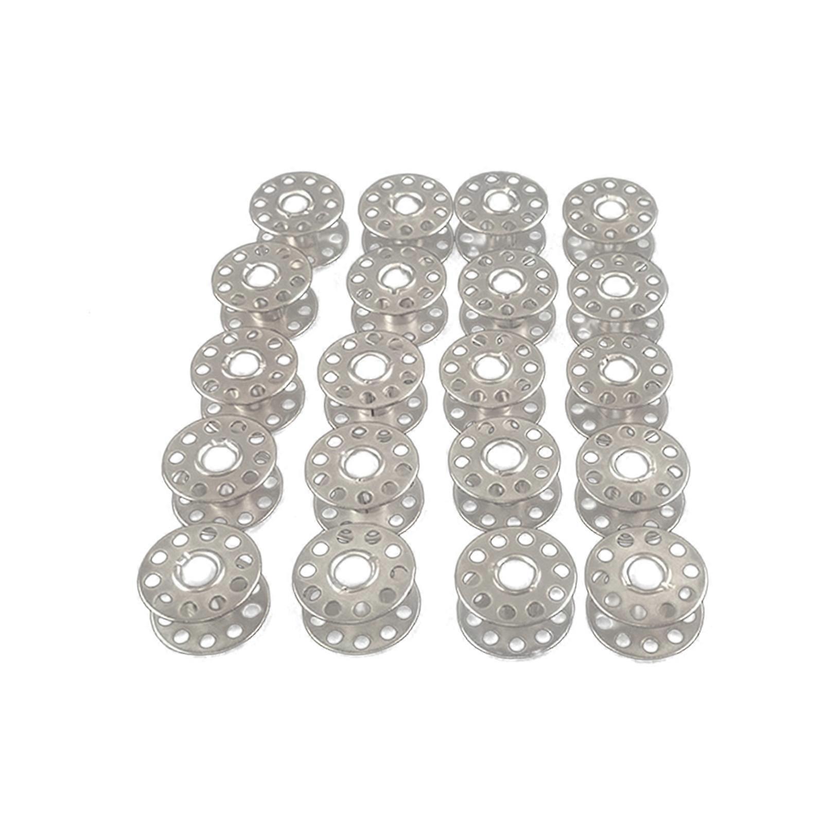 20Pcs Useful Bobbins Sewing Machine Alloy Spools Home Handwork Accessories Tool
