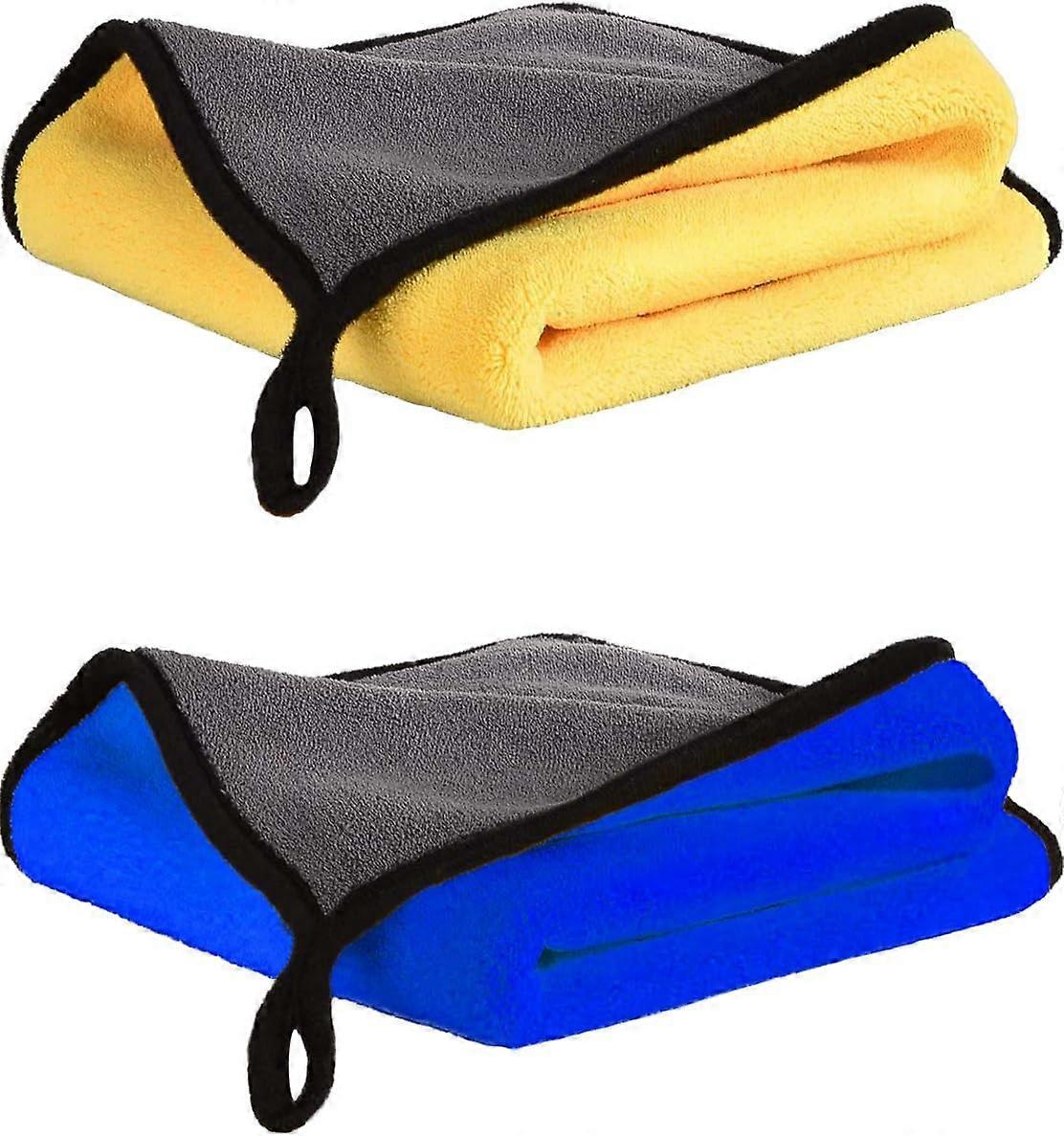 Microfiber Car Drying Cloths (40 * 30cm), Lint Free Polishing Drying Cleaning Cloth