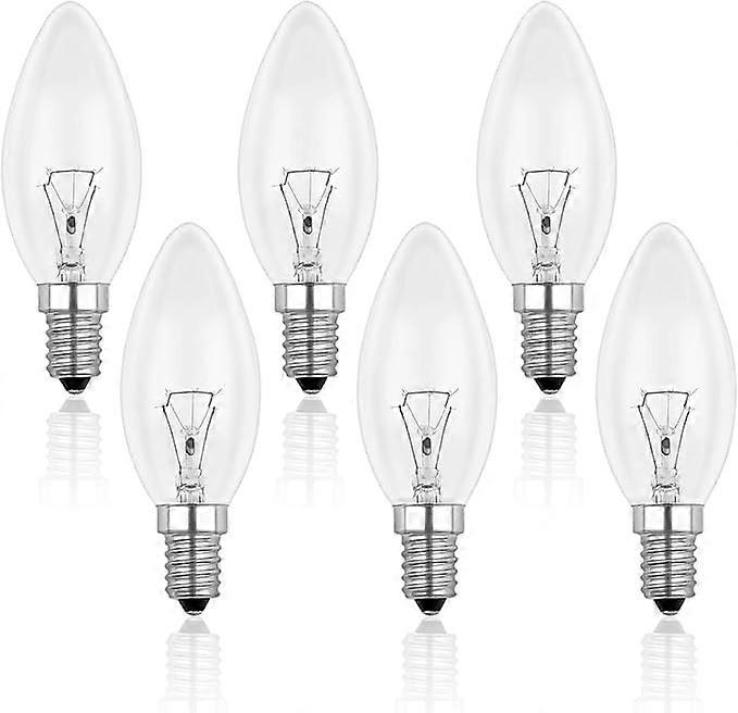 E14 40W Clear Candle Light Bulb, Dimmable Incandescent Bulb, Pack