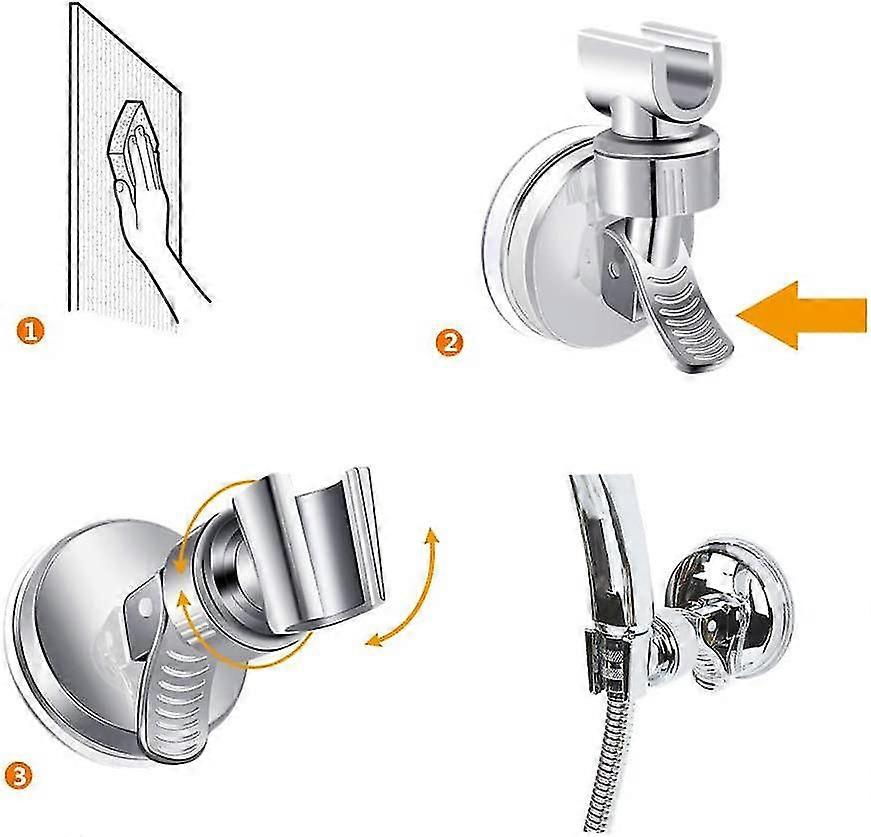 Shower Head Holder, Suction Cup Handheld Shower Holder, Wall Mount Shower Head, Universal Replaceable Shower Slider (bracket)