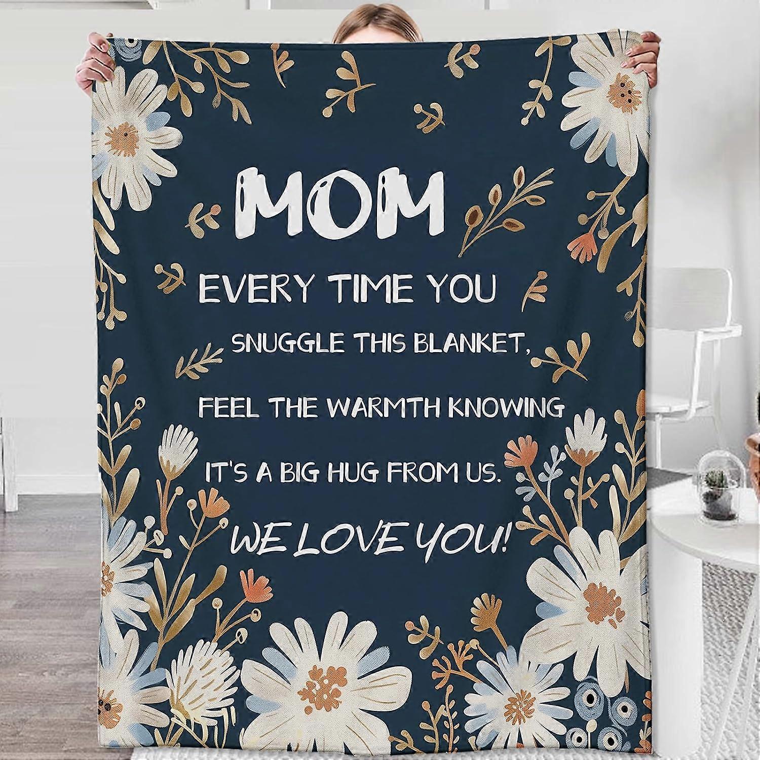 هدايا بطانية أمي لأمي ، هدايا عيد ميلاد أمي ، هدايا دافئة للأم من ابنة الابن ، هدايا أمي لعيد الميلاد عيد الأم ، سوبر لينة الفانيلا رمي بلا