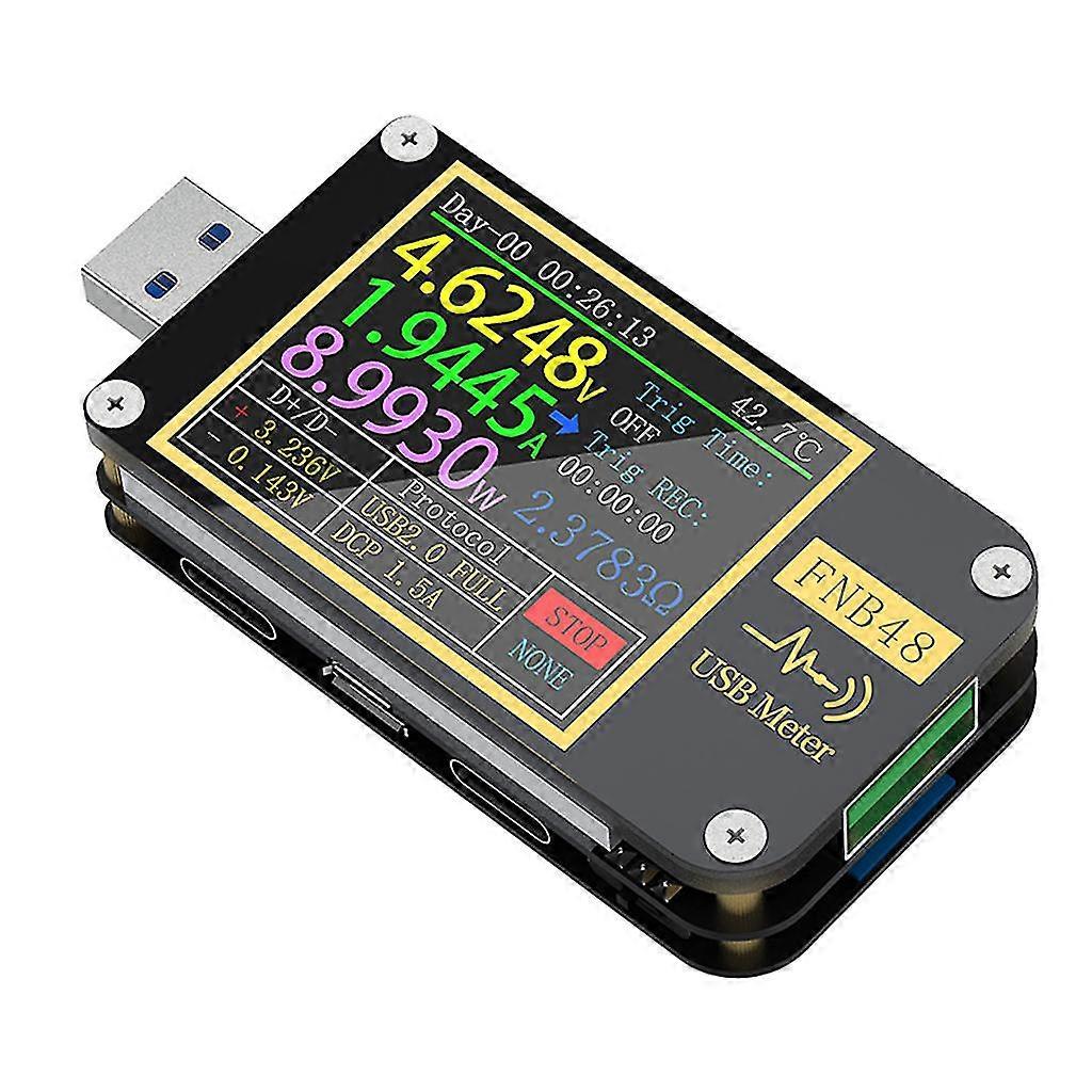 Vreckový USB tester Tester napätia a prúdu USB C multimeter rýchle nabíjanie