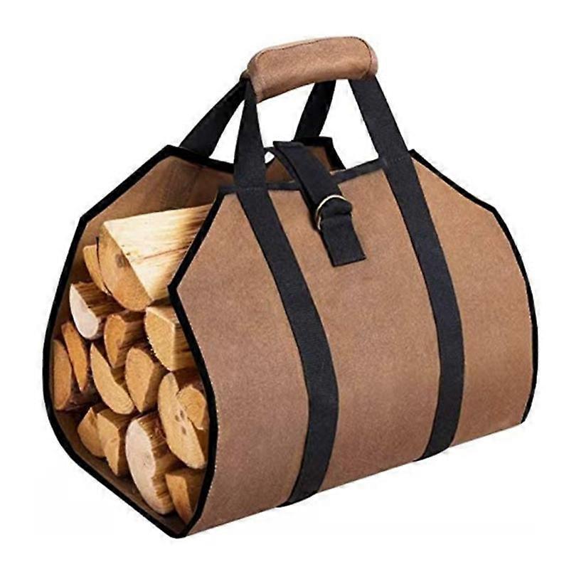 丸太袋、薪収納袋、屋外用木材収納袋、折りたたみ式木製収納袋