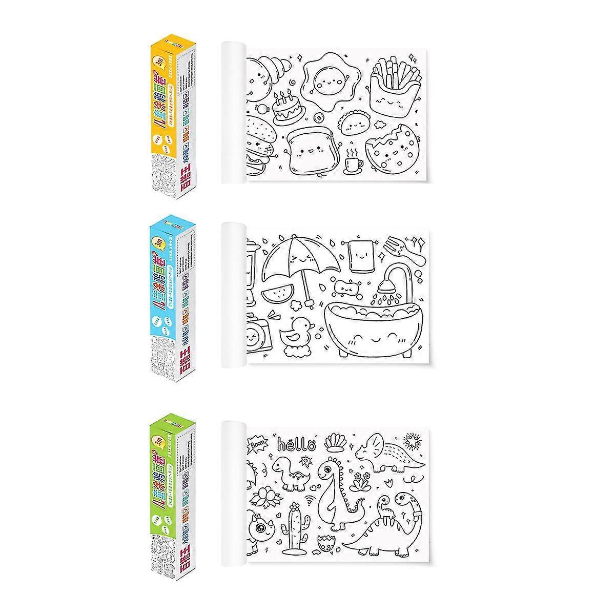 Drawing Roll ,drawing Paper Roll Diy Painting Drawing Color Filling Paper,coloring Paper Roll