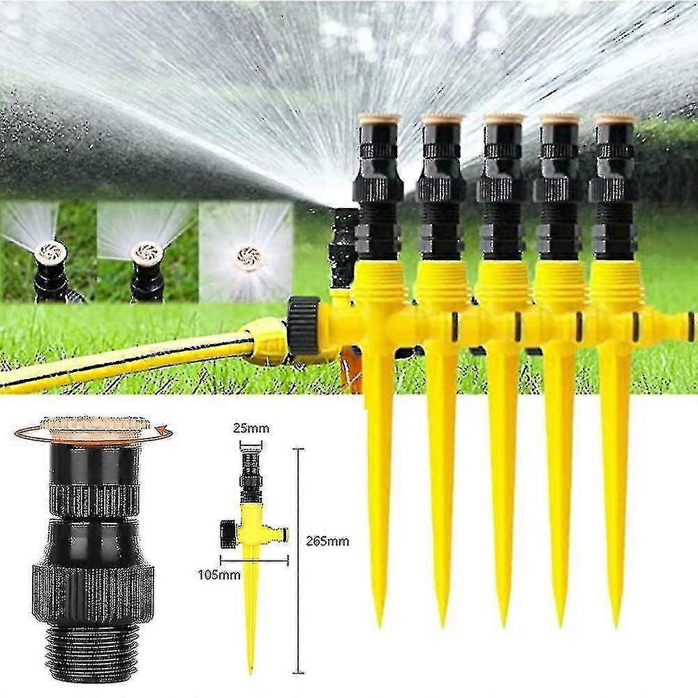 360 Degree Rotating Sprinkler Head Automatic Cooling Insert Spray Nozzle Garden Lawn Irrigation System-DF