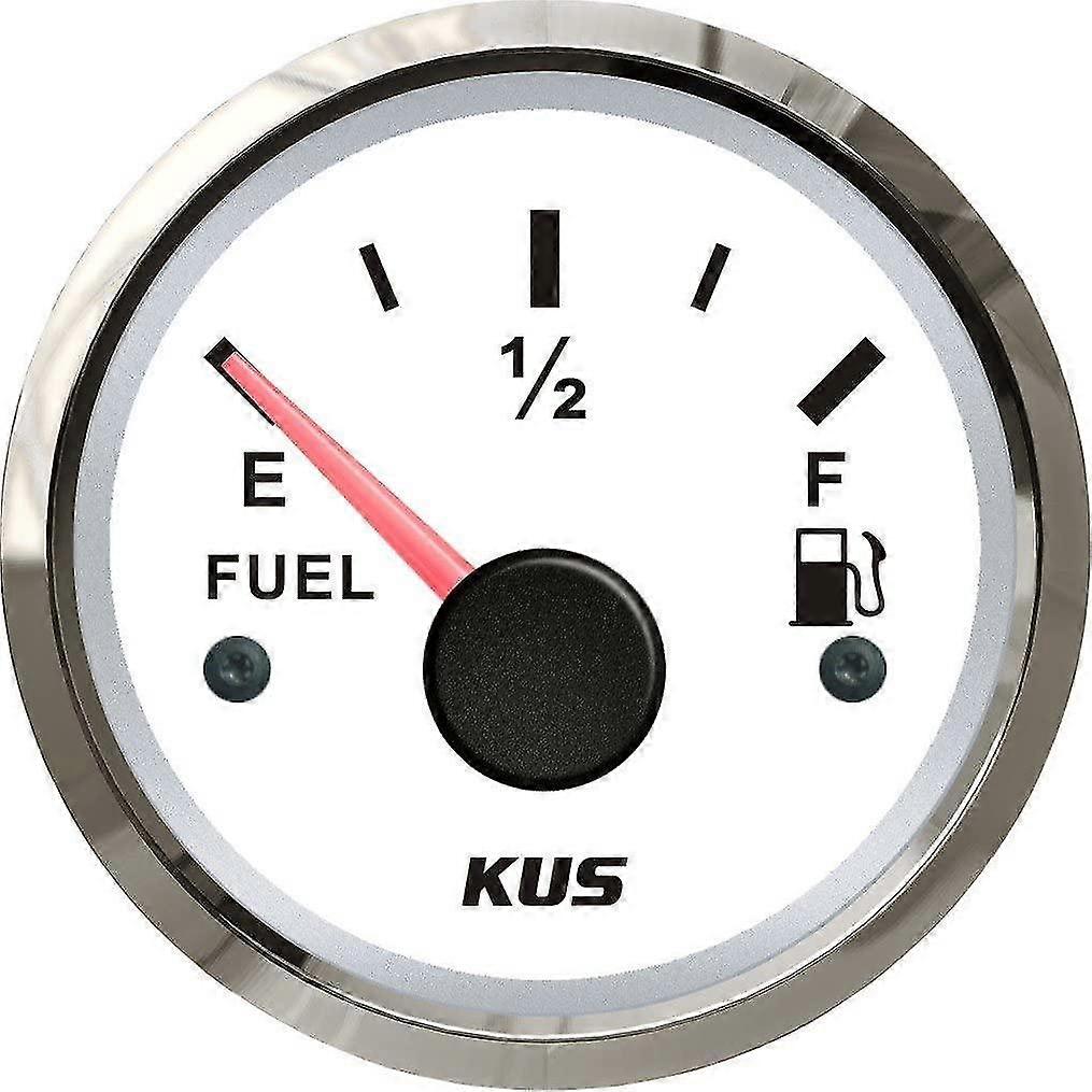 KUS Warranted Fuel Oil Level Gauge Meter 0-190ohm with Backlight 12V/24V 52mm