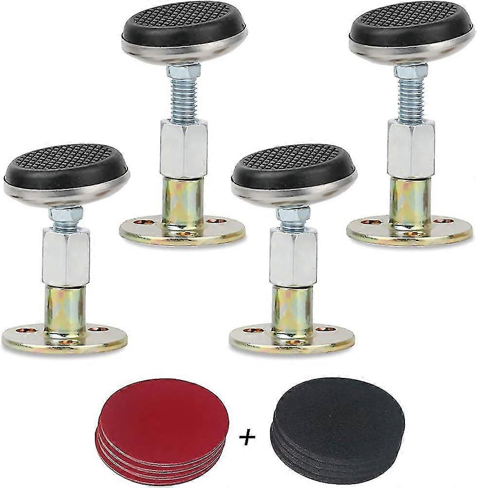 4 Pcs Adjustable Bed Frame Anti-shake Tool, Bedside Threaded Headboard Stoppers, No More Creaking, Protect The Wall From Banging, Easy To Install (m A