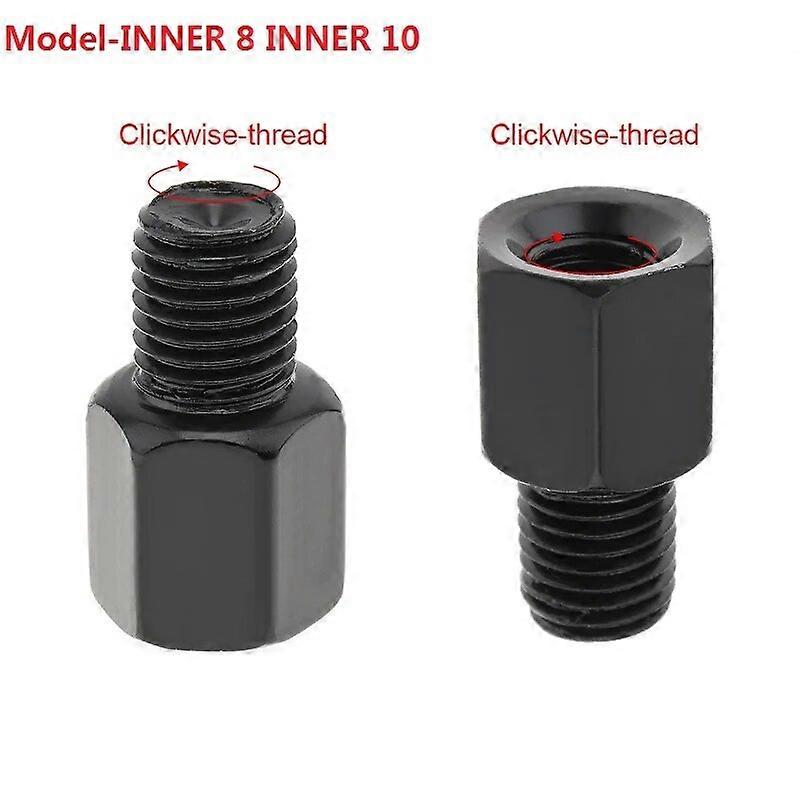 1pcs Motorcycle Rearview Mirror Adapters Screws 8mm to 10mm Reverse Right Left Thread Adapter Conversion Screw Convenient Tools