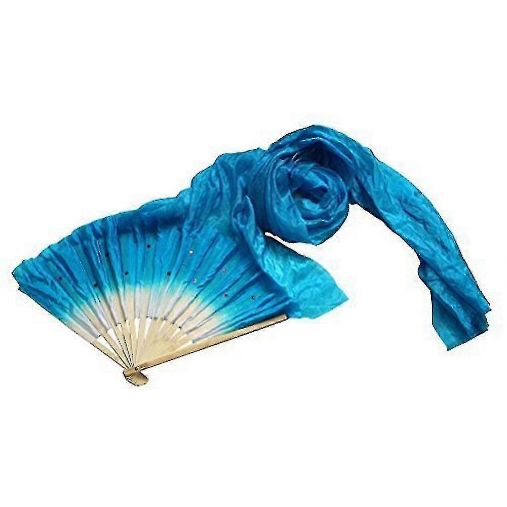 1.8m Main Y Danse Bambou Silk Fans Veils Fan