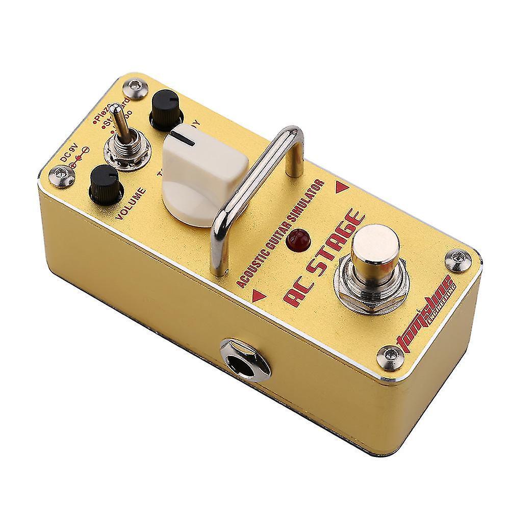 Aroma Aas-3 Pedal Guitar Parts True Bypass Effect Acoustic Simulator Mini Size Guitar Effect Pedalmusic Instruments Pedalboard
