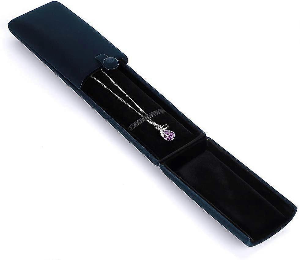 Velvet Necklace Box, Rectangular Pendant Display Stand