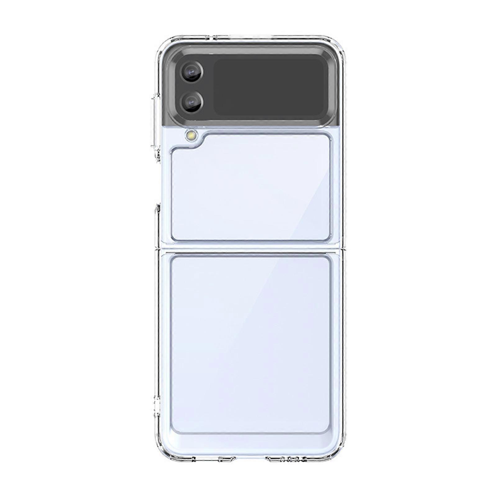 for Samsung Galaxy Z Flip 6 5G Case Clear, Slim Thin Lightweight Hard PC Crystal Cover Soft Bumper Shockproof Case for Flip 6 5G