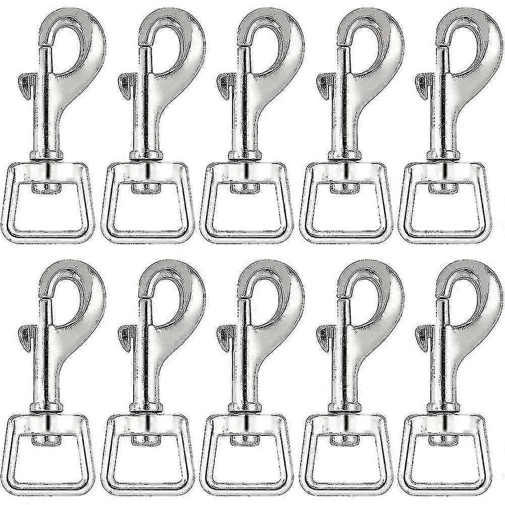 20pc Snap Hooks For Dog Leash Linking, Heavy Duty Swivel Clasp Eye Bolt Buckle Trigger Clip For Spr