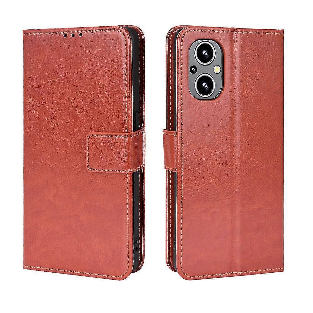 Compatible With Oppo Reno 8z Case Magnetic Leather Wallet Flip Cover Folio Shockproof Case For Oppo Reno 8z
