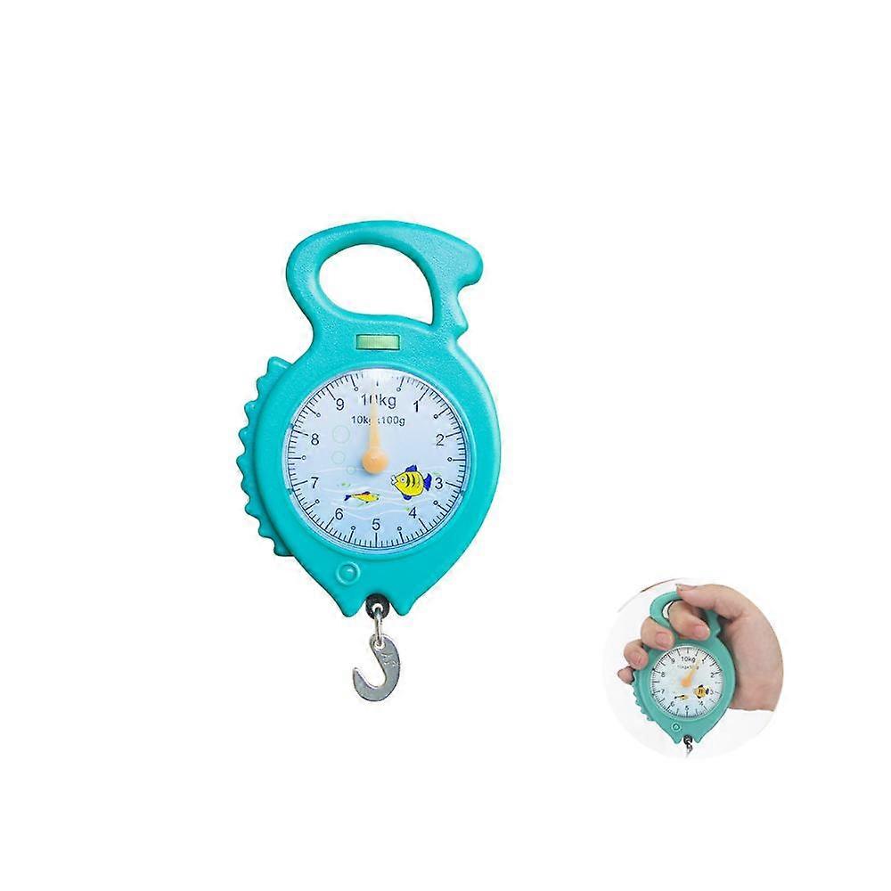 Portable spring scale 10 kg blue