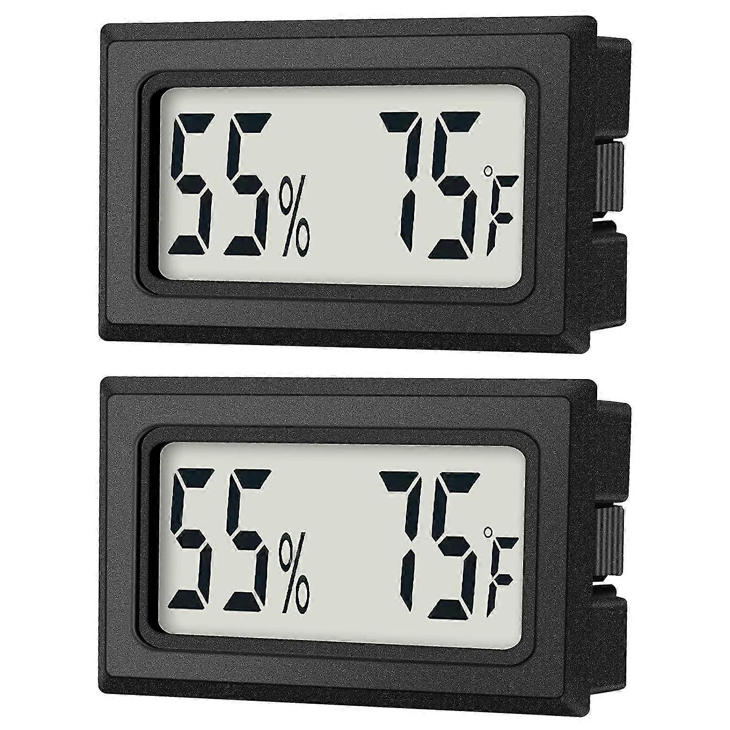 Mini Digital Thermometer Hygrometer Indoor Humidity Monitor Temperature Humidity Gauge Meter With Fahrenheit () For Humidors, Greenhouse, Garden, Cell