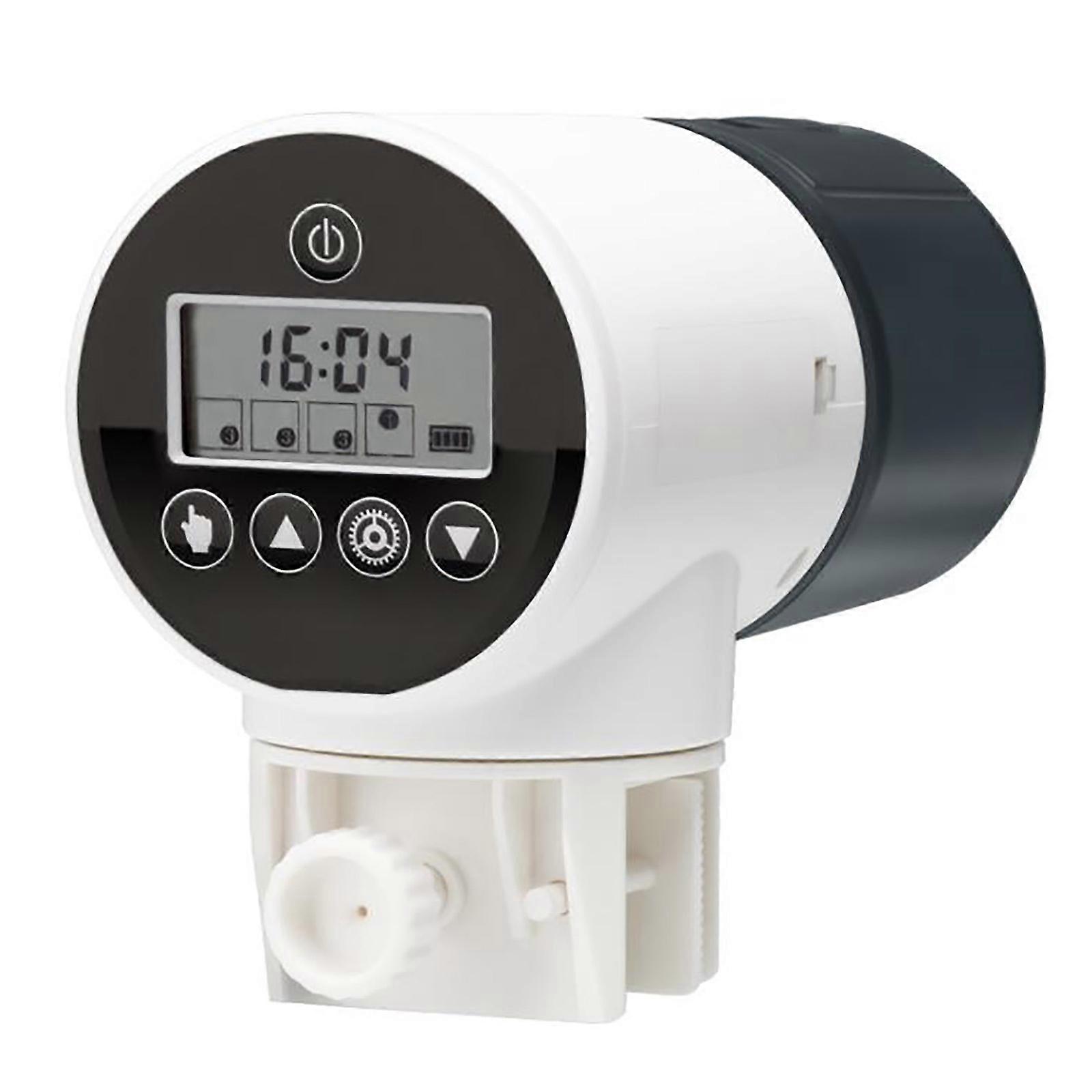 Fish Feeder Fish Tank Electrical Food Feeding Can Be Rotated 360 Degrees Multi-level Hatch Design Plastic Aquarium Timer Feeder