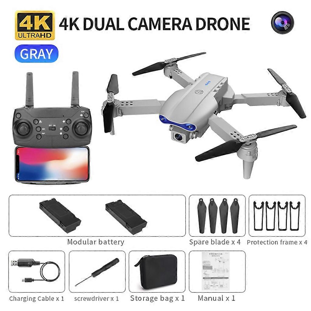 E99 K3 Drone 4K Podwójna / Pojedyncza kamera 6-osiowy 3-kierunkowy RC Quadcopter do unikania przeszkód