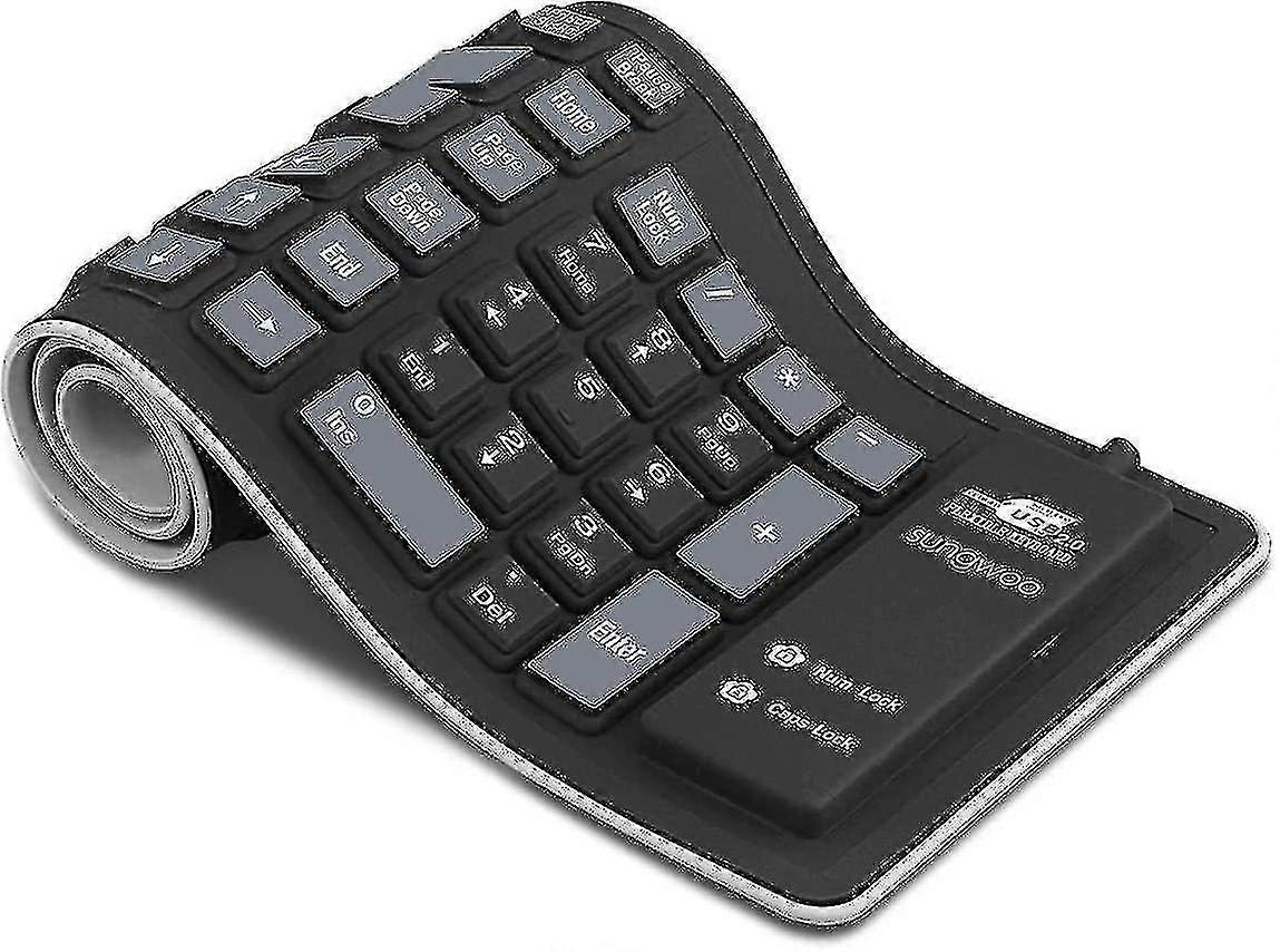 Rollable Silicone Keyboard, Fully Sealed Soft Keyboard, Lightweight, Portable, Usb Wired Keyboard, Foldable, Waterproof And Flexible