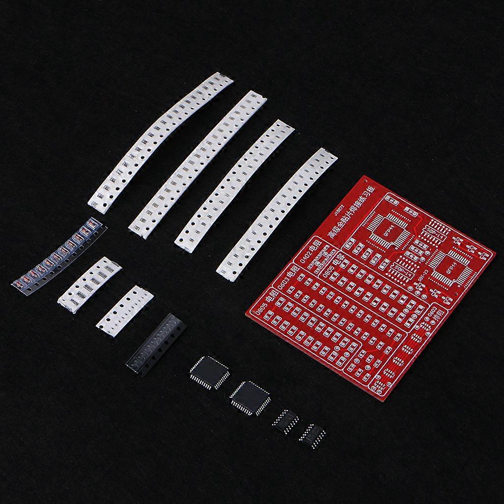 SMD SMT Components Practice Board Solder Skill Training Beginner DIY Kit
