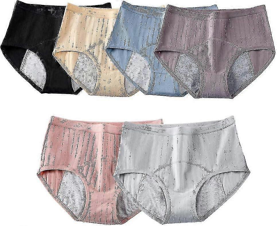 Szivárgásmentes védőnadrág 6 db inkontinencia menstruációs nadrág rugalmas magas derekú női menstruációs bugyi