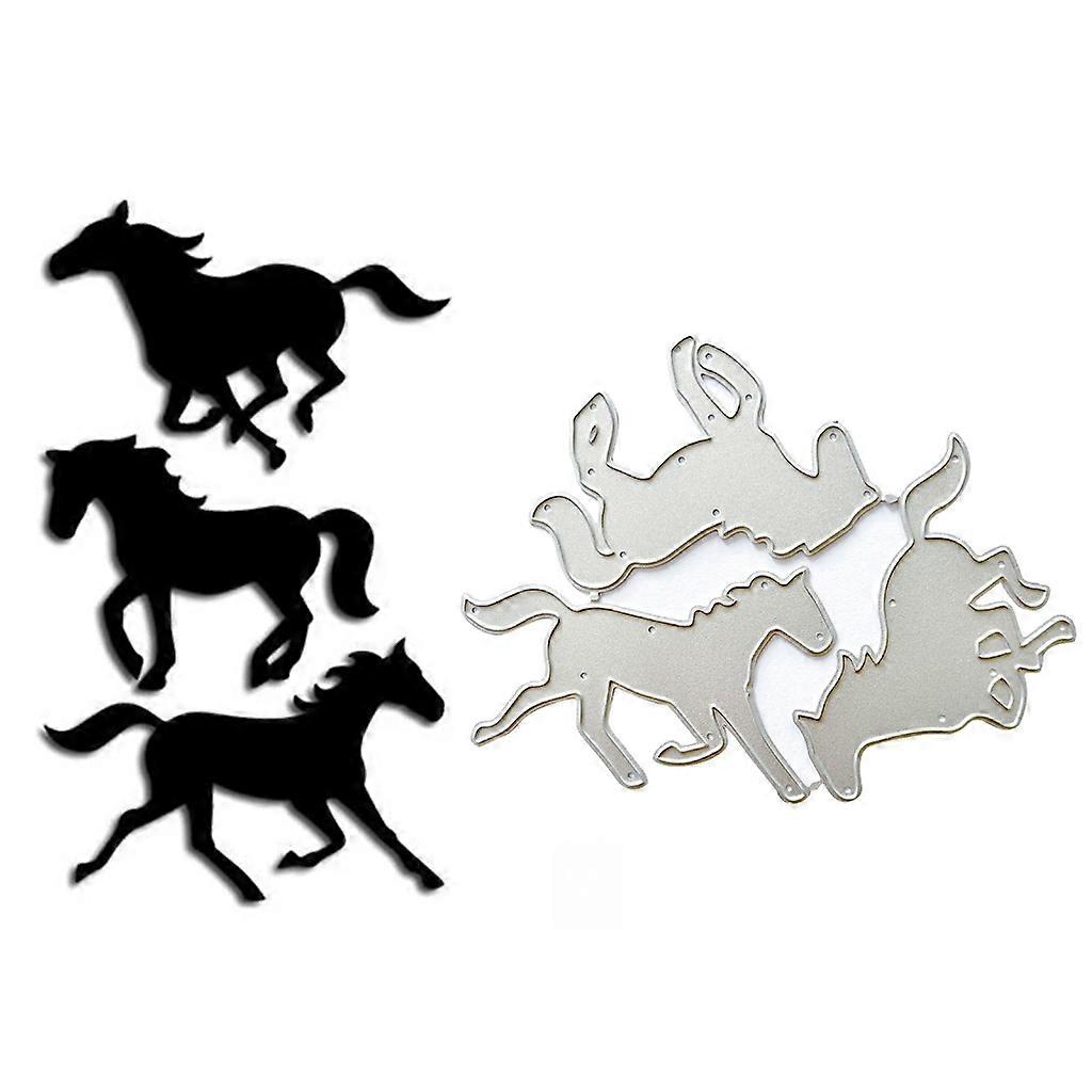 Metal Die Cuts Horse Embossing Stencil Cutting Dies for Card Making Scrapbooking Paper Craft DIY Template Handmade Mold