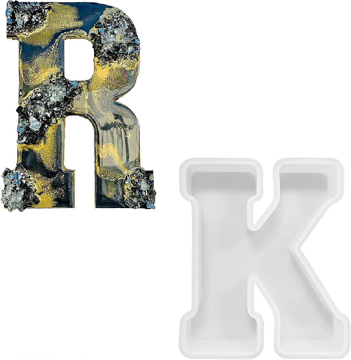4-Inch Resin Alphabet Mold K
