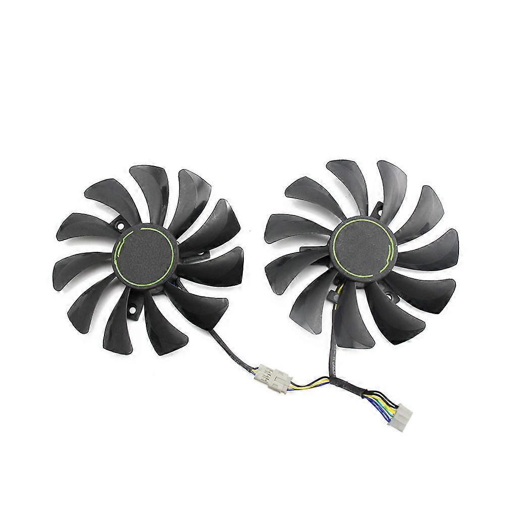 2Pcs 85MM VGA Graphics Card Cooling Fan 4Pin 12V 0.57A for MSI GTX 1060 OC 6G