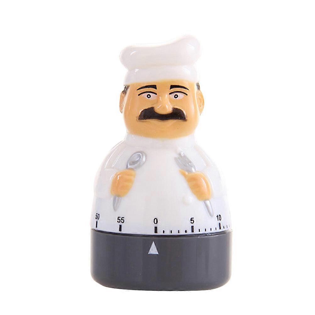 Mechanical Timer Chef Shaped Kitchen Timer Cooking 60 Minutes Countdown Timer