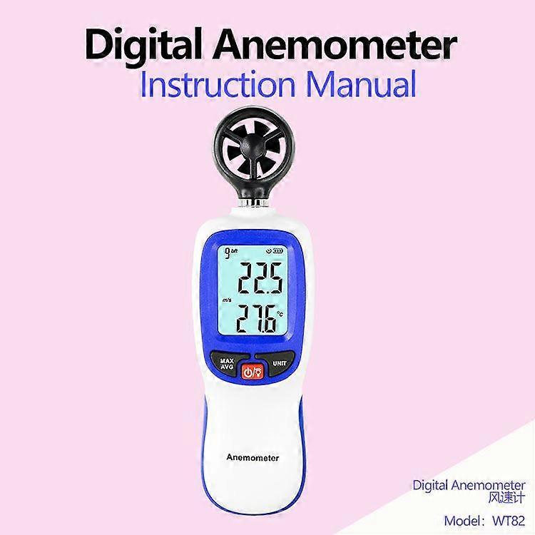 Anemometer New Anemometer Handheld Wind Speed And Wind Temperature Meter Portable Digital Anemograph Wt82/Wt82b