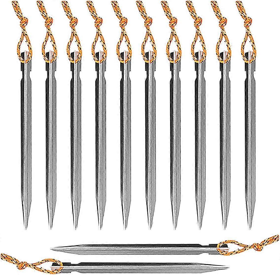 Tentharingen, Kampeerharingen, 12 Stuks Tentharingen, Tentharingen, Kampeerharingen, Aluminium Titanium Haringen, V-vorm Kampeertent Accessoires-18cm